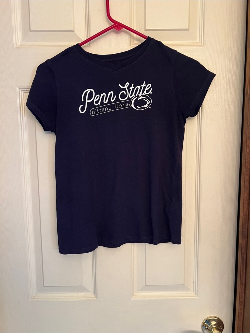 Rivalry Threads Navy Short Sleeve Tee with White Script